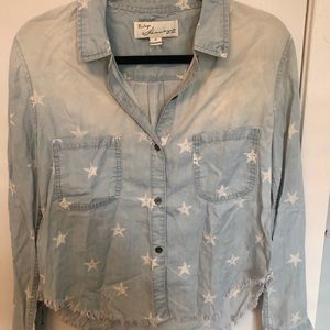Vintage Havana Soft denim button up top
